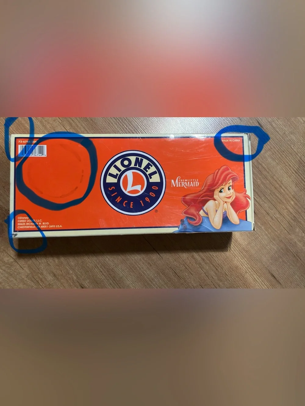LIONEL DISNEY LITTLE MERMAID AQUARIUM CAR 6-36744